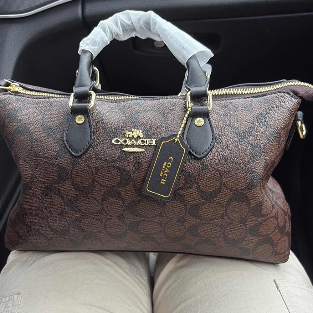 Coach Brown Signature Handbag